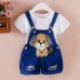 【12M-4Y】Kid Cartoon Denim Overalls(Only Overalls) - 9201