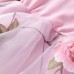 【18M-7Y】Children Clothes Girls Sweet Pink Flower Mesh Long-sleeved Dress - 33267