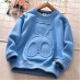 【12M-13Y】Kids Casual Cute Bear Pattern Round Neck Long Sleeve Sweatshirt - 4109