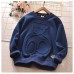 【12M-13Y】Kids Casual Cute Bear Pattern Round Neck Long Sleeve Sweatshirt - 4109