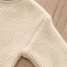 【6M-6Y】Kids Casual Solid Color Round Neck Sweater