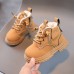 Boys Casual Martin Boots Thickened Fleece Short Boots