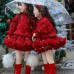 【18M-8Y】Girls Fur Ball Design Round Neck Long Sleeve Sweater (Skirt Not Included)