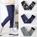 【2Y-13Y】Girls Casual Butterfly & Houndstooth & Flowers Fleece Leggings