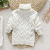 【12M-8Y】Toddler Kids Fashion Solid Color Long Sleeve Funnel Neck Sweater