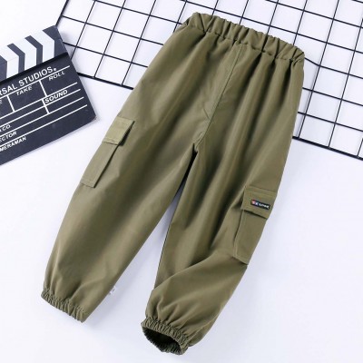 【12M-10Y】Boys Casual Solid Color Pocket Pants