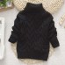 【12M-8Y】Toddler Kids Fashion Solid Color Long Sleeve Funnel Neck Sweater