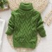 【12M-8Y】Toddler Kids Fashion Solid Color Long Sleeve Funnel Neck Sweater