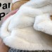 【18M-8Y】Girls Stylish Solid Color Thickened Faux Fur Jacket