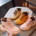 Kids Fashionable Non-slip Boots PU Short Boots