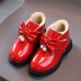 Girls Fashion Bow PU Boots Warm Fleece Shoes