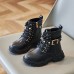 Girls Fashion Pearl Martin Boots PU Short Boots