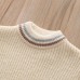 【6M-6Y】Kids Casual Solid Color Round Neck Sweater