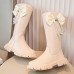 Girls Fashion Sweet Bow Decoration PU Boots