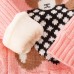 【18M-9Y】Kids Fashion Bear Pattern High Quality Fleece Thickened Funnel Neck Sweater - 9108