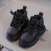 Boys Casual Martin Boots Thickened Fleece Short Boots