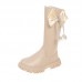 Girls Fashion Sweet Bow Decoration PU Boots