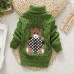 【18M-8Y】Kids Bear Pattern High Neckline Sweater - 3107