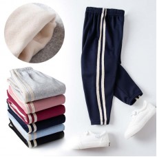 【2Y-13Y】Boys And Girls Fashion Casual Webbing Fleece Pants