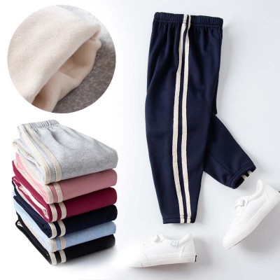 【2Y-13Y】Boys And Girls Fashion Casual Webbing Fleece Pants