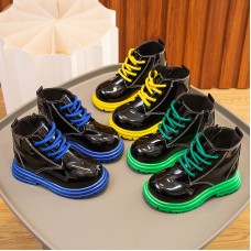 Kids Fashion Colorful PU Boots