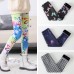 【2Y-13Y】Girls Casual Butterfly & Houndstooth & Flowers Fleece Leggings