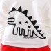 【12M-4Y】3-piece Boys Casual Dinosaur Print T-shirt & Hoodie & Pants Set