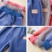 【12M-7Y】Kids Casual Fleece Thick Pants