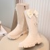 Girls Fashion Sweet Bow Decoration PU Boots