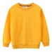 【18M-7Y】Kids Simple Solid Color Cotton Round Neck Long Sleeve Sweatshirt