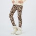 【3Y-12Y】Girls Stylish Leopard And Flowers And Cartoon Print Thickened Fleece Leggings