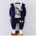 【12M-4Y】3-piece Boys Casual Dinosaur Print T-shirt & Hoodie & Pants Set