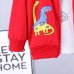 【12M-4Y】Boys Dinosaur Print Long-sleeved Hooded Jacket, Long-sleeved T-shirt And Pants Three-piece Suit