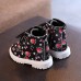 Girl Fashionable Strawberry Butterfly Cherry Print Warm Martin Boots