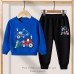 【2Y-13Y】Boy Cute Excavator Print Sweatshirt And Pants Set