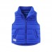 【3Y-10Y】Unisex Solid Color Quilted Cotton Keep Warm High Neck Vest Coat