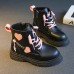 Unisex Fashionable Heart-shaped Embroidered Zipper Martin Boots