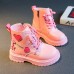 Unisex Fashionable Heart-shaped Embroidered Zipper Martin Boots