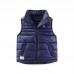 【3Y-10Y】Unisex Solid Color Quilted Cotton Keep Warm High Neck Vest Coat