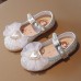 Girl Fashion Soft Sole Pearl Bowknot Sequin Princess Shoes