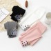 【18M-8Y】Girl Casual Cotton Solid Color Bow Stretch Breathable Leggings