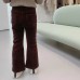 【12M-10Y】Girl Casual Fashion Corduroy Solid Color Flare Pants