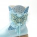 Girls Thick Rhinestone Pearl Butterfly Boots