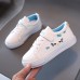 Girls Cartoon Embroidery Sneakers