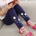 【12M-11Y】Girls Cotton Multicolor AppliquÃ©d Leggings