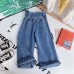 【2Y-13Y】Girls High Waist Jeans