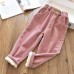 【18M-9Y】Girls Thick Corduroy Pants - 3216