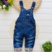 【9M-3Y】Unisex Kid Cartoon Denim Overalls