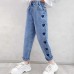 【2Y-11Y】Girl Fashion Blue Jeans - 3211