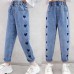 【2Y-11Y】Girl Fashion Blue Jeans - 3211